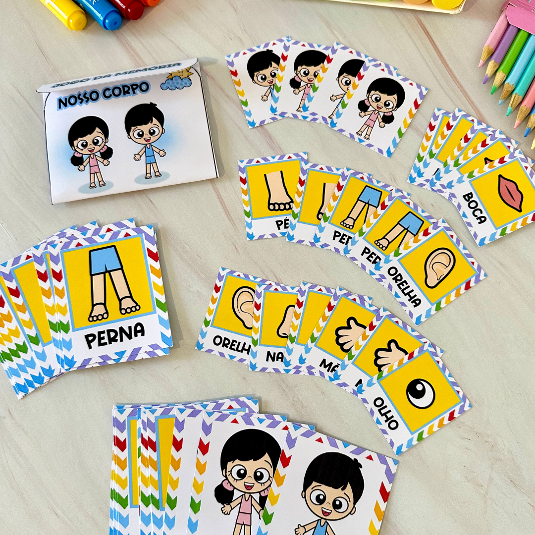 Jogo da Memória Nosso Corpo