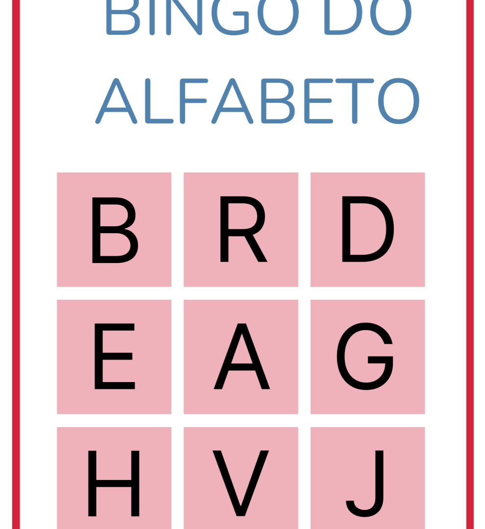 Bingo do Alfabeto- Animais