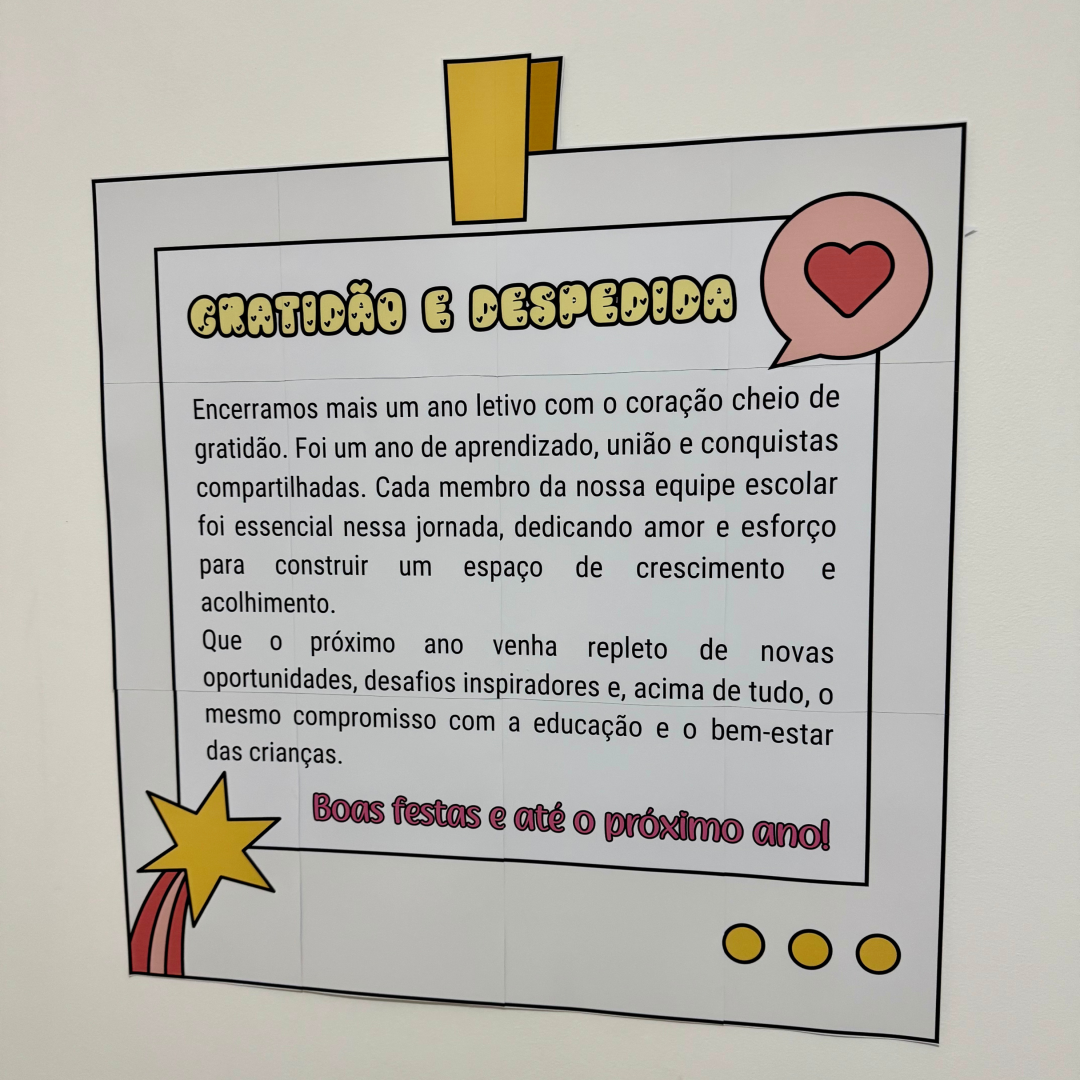Cartaz Gratidão Equipe