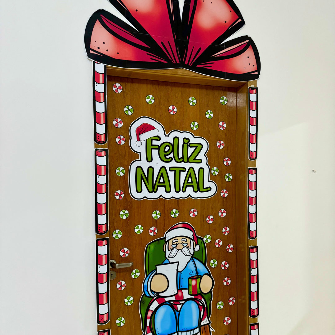 Decoração de Porta Papai Noel
