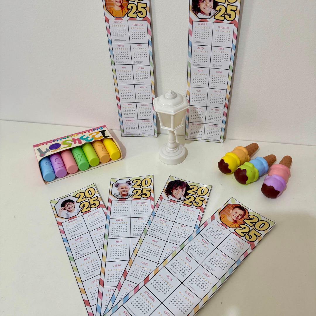 Calendários Marca Páginas 2025