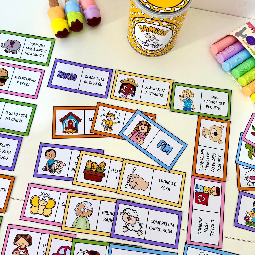Dominó de Frases Sílabas Complexas