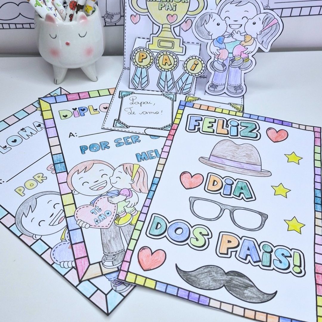 Pódio Pai Número 1 e Diploma