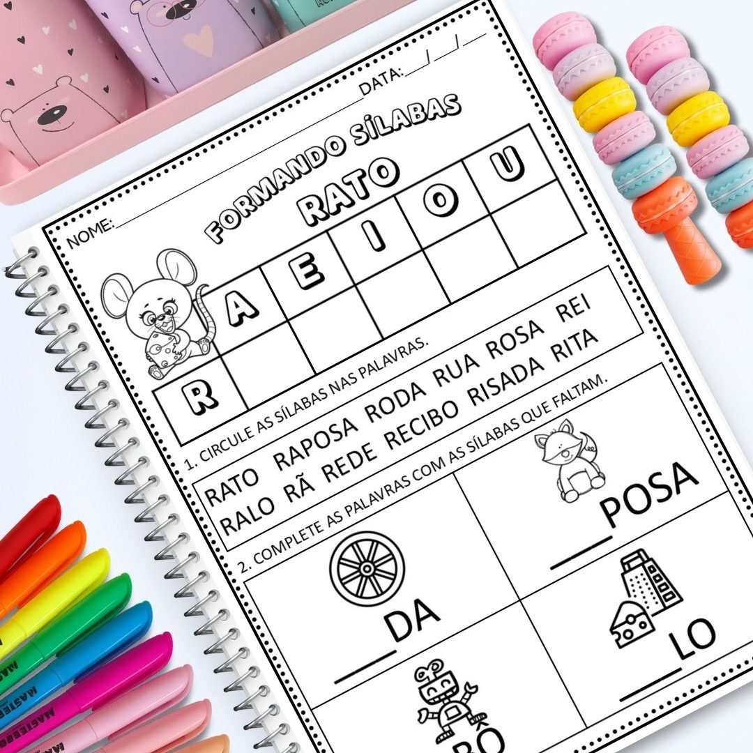 Estudando as Sílabas- Consoantes - Sílabas Simples