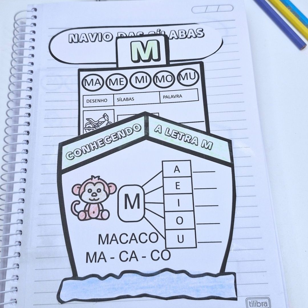 Atividades Sílabas Simples-Navio das Sílabas