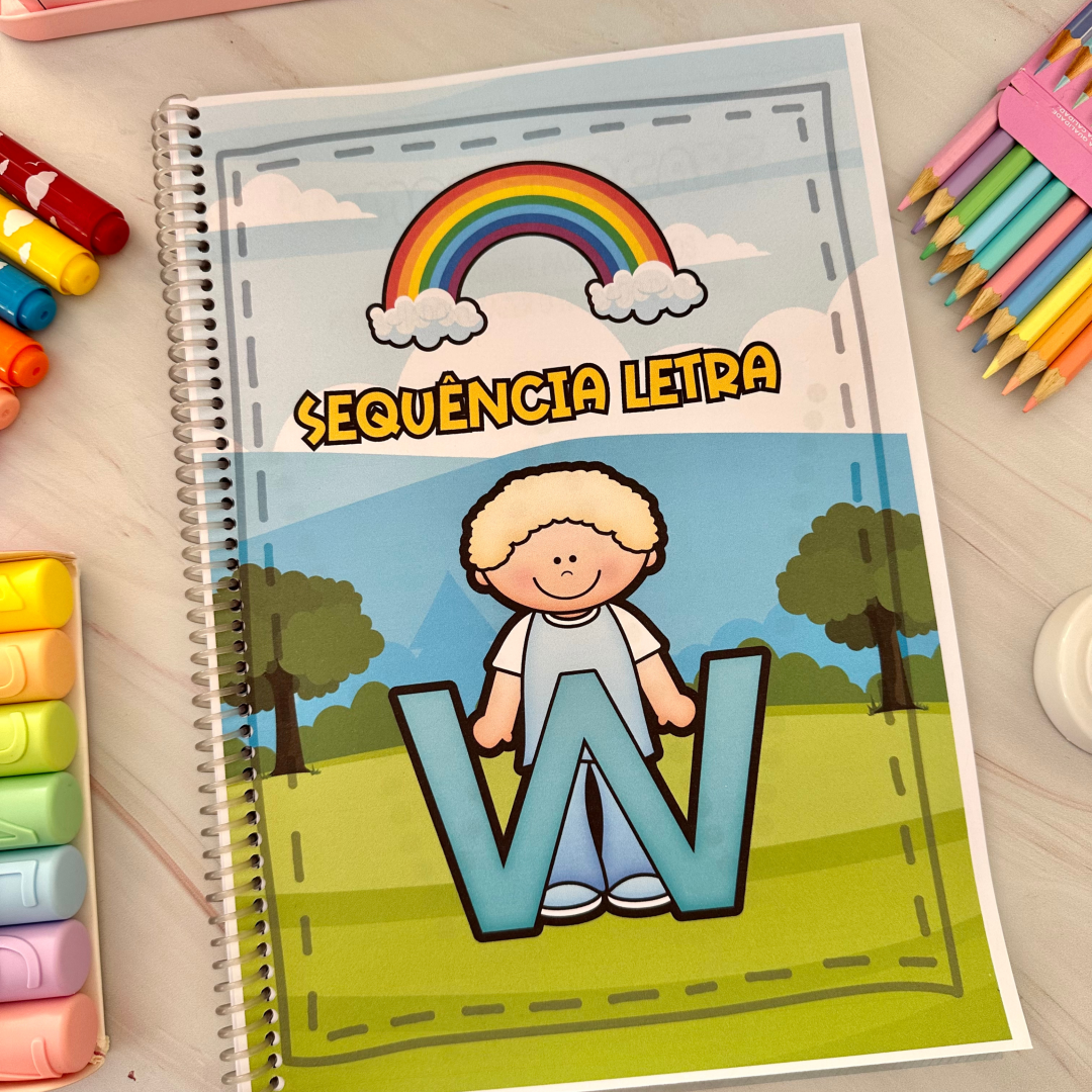 Apostila de Alfabetização Letra "W"
