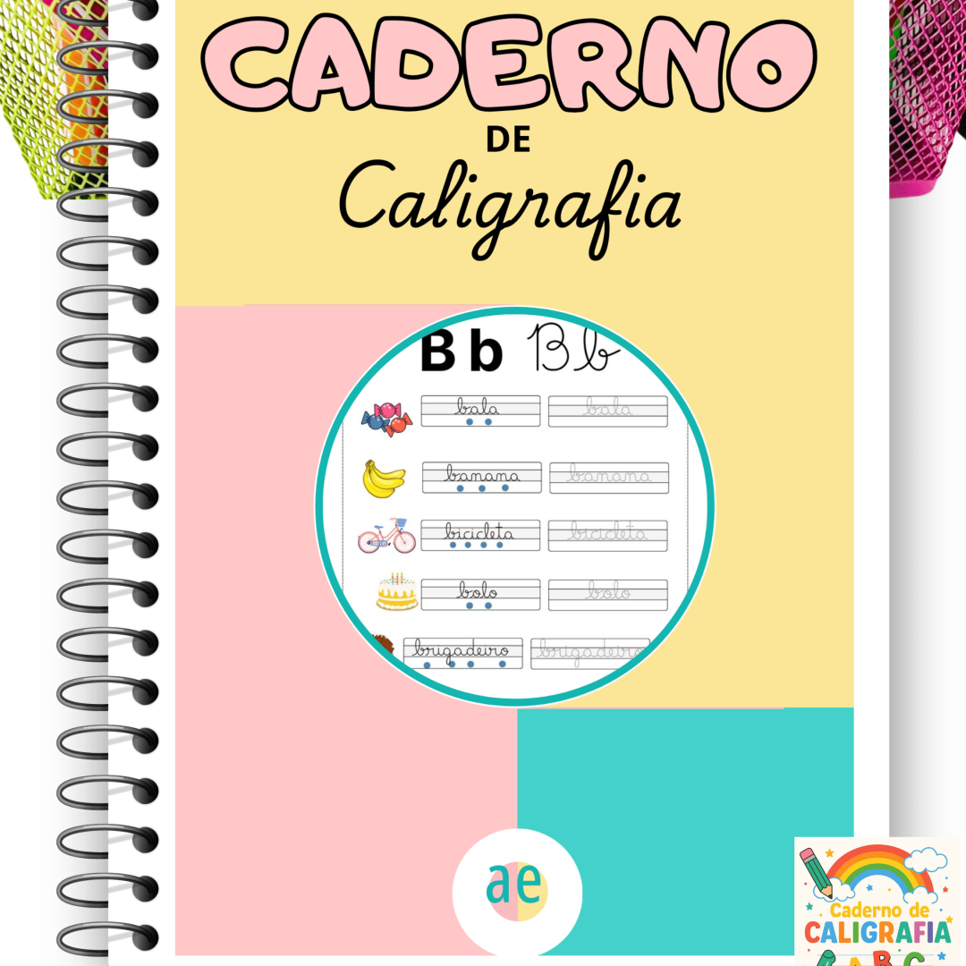 Caderno de Caligrafia Para Alfabetização