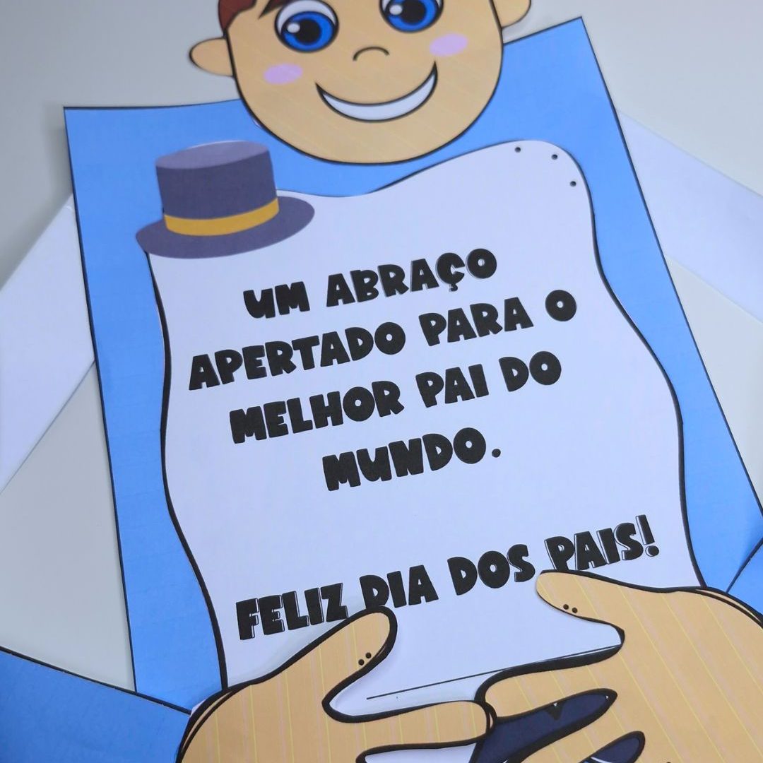 Cartão Abraço - Dia dos Pais