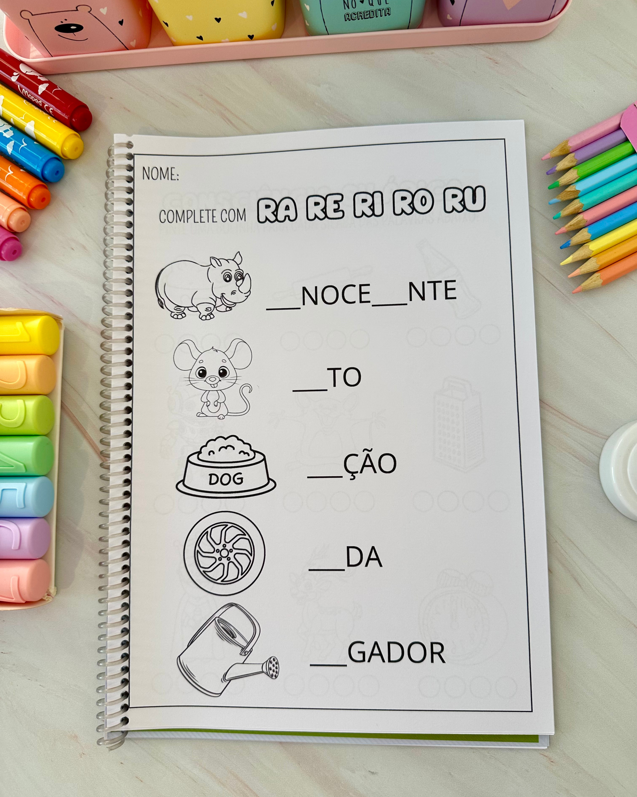Letra R Recorte Apostila de Alfabetização Letra “R” – Pro Adriana Leal