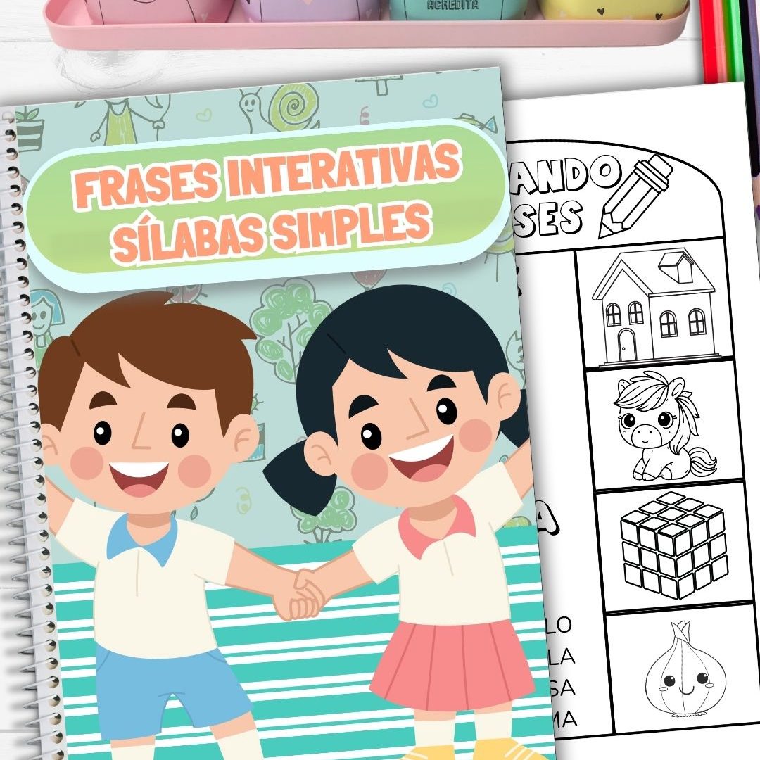 Apostila de Frases Interativas Sílabas Simples de A a Z