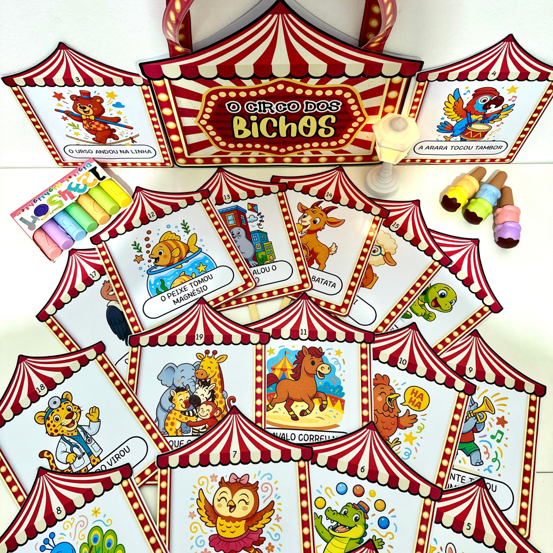 Sacola Circo dos Bichos - História Rimada