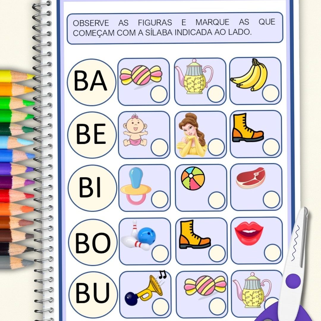 Sílabas Iniciais - Educação Infantil